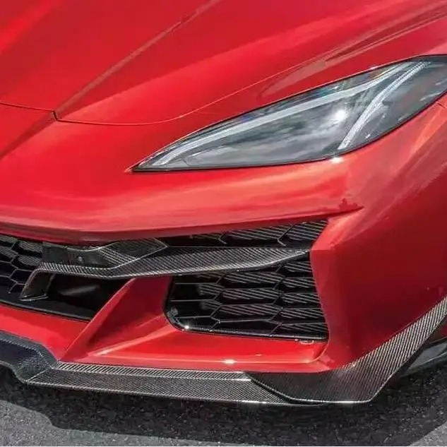 Z06 Body Kits for C8 High Quality Carbon Fiber Front Lip Side Skirt Rear Diffuser Hood Bonnet